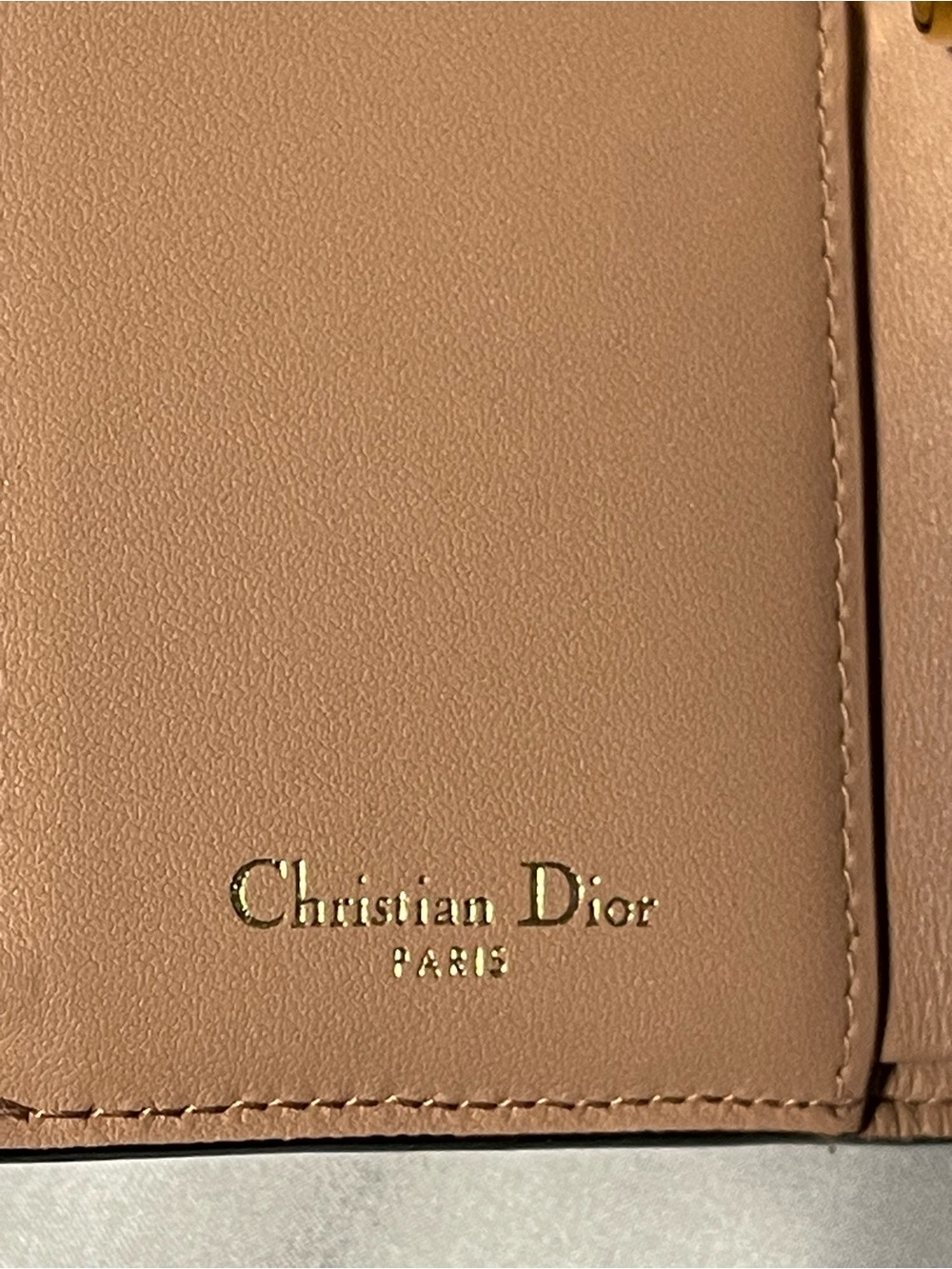 Dior Mini Saddle Wallet in Dusty Rose with Gold Hardware - Picture 4 of 10